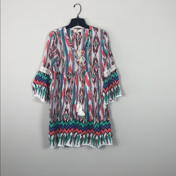 Boho Ikat print dress - Picture 3 of 4